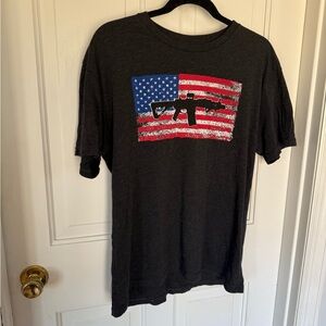Patriotic Black Graphic Tee black rifle coffee company